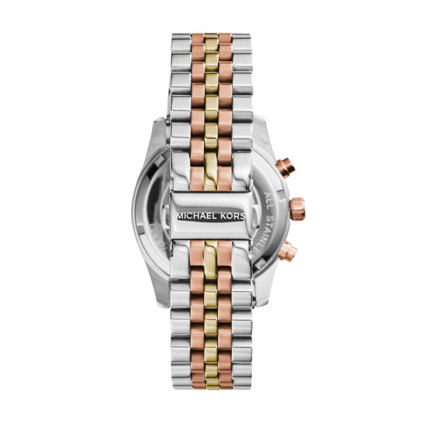 Michael Kors Lexington Quartz Three-Tone Steel 38mm Ladies Watch MK5735