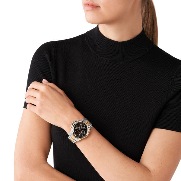 Michael Kors Lexington Quartz Two Tone Steel 42mm Watch MK7209