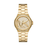 Michael Kors Lennox Pavé Quartz Logo Gold-Tone Logo 37mm Ladies Watch MK7229
