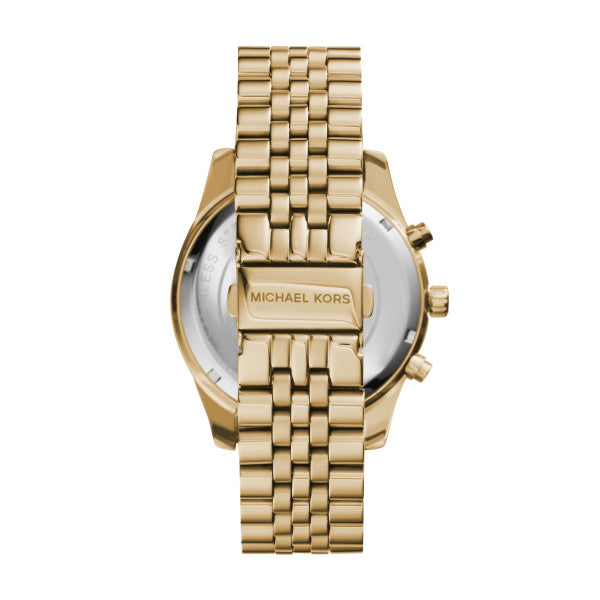 Michael Kors Lexington Gold Chrono 44mm Mens Watch MK8281