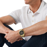 Michael Kors Lexington Gold PVD Chronograph 44mm Watch MK8286