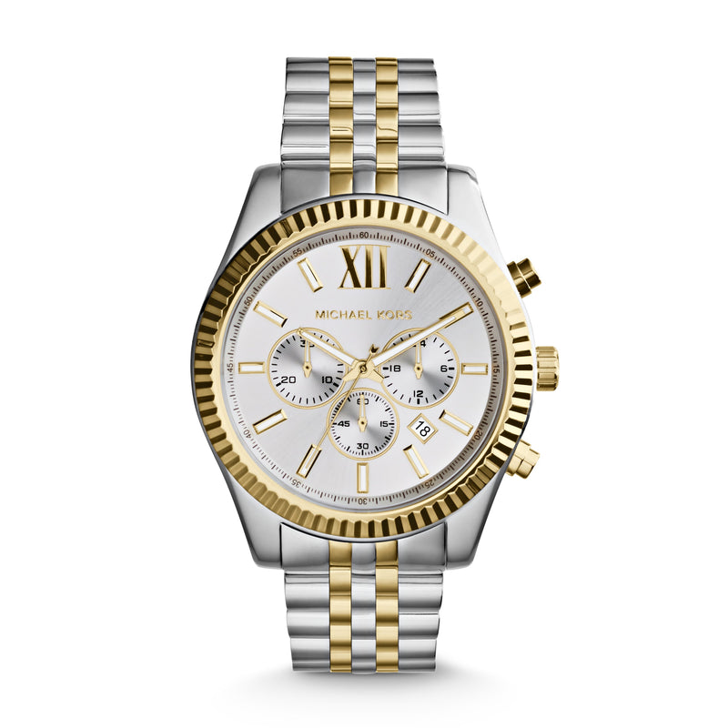 Michael Kors Lexington Two-Tone Chrono Watch MK8344