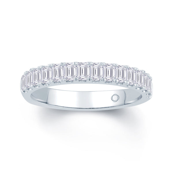 18ct White Gold Emerald Cut 1.4ct Diamond Ring 