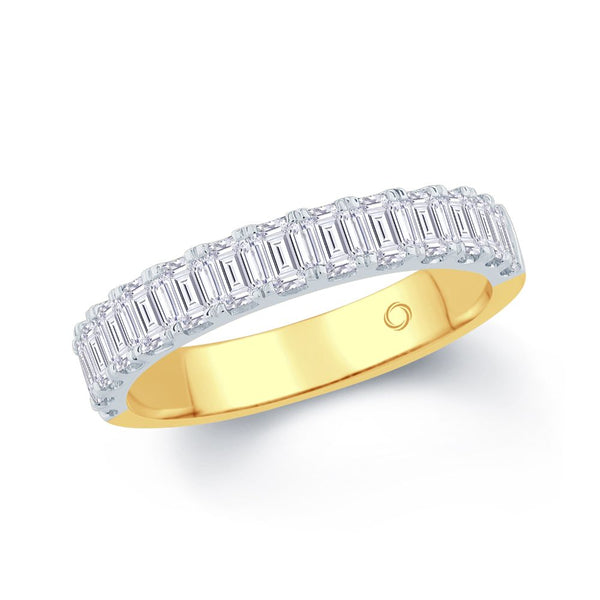18ct Gold Emerald Cut Diamond Ring