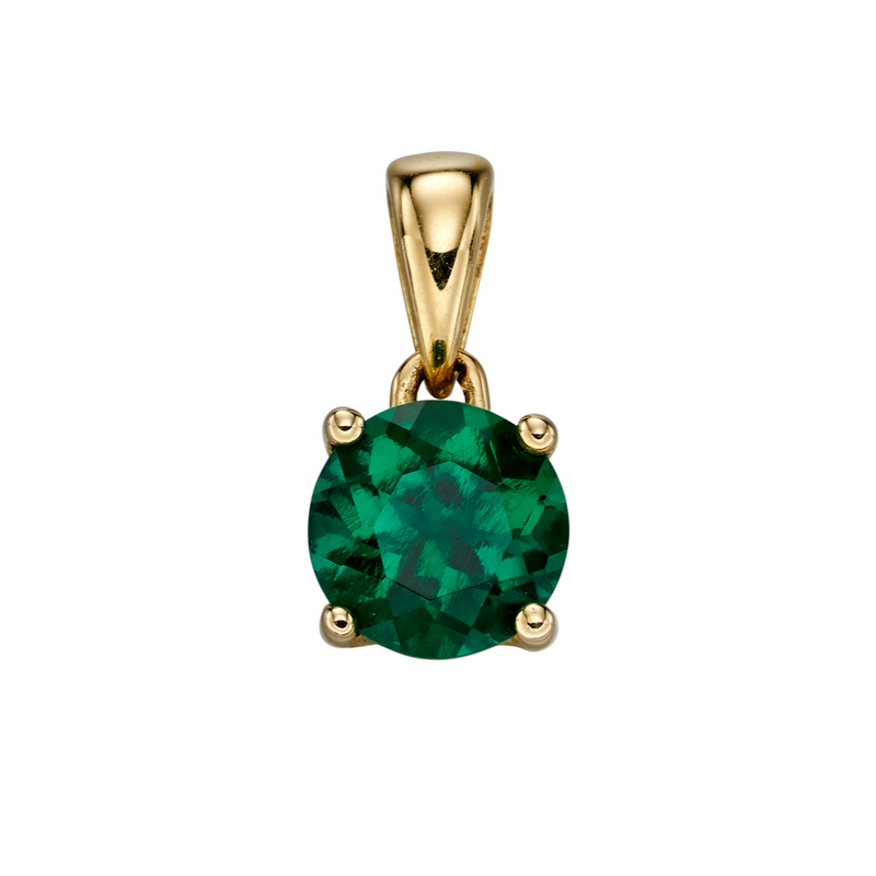 9ct Gold May Birthstone Pendant