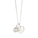 Molly Brown Personalised My First Pearl Heart Necklace