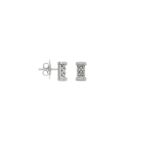 FOPE Essentials 18ct White Gold and Diamond Stud Earrings OR07BBR_B