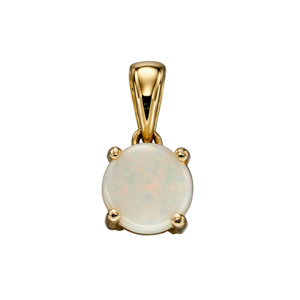 9ct Gold October Birthstone Pendant