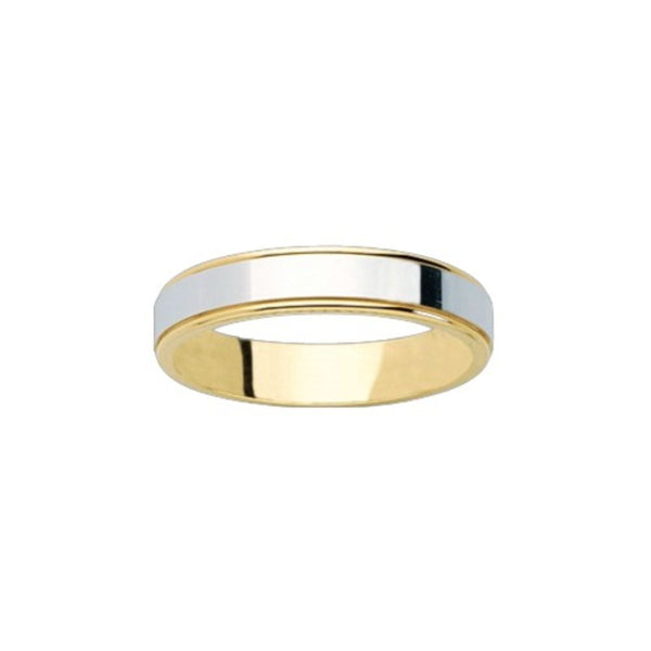 Platinum and 18ct Gold 5mm Wedding Band