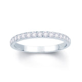Platinum Claw-Set Diamond 0.25ct Ring
