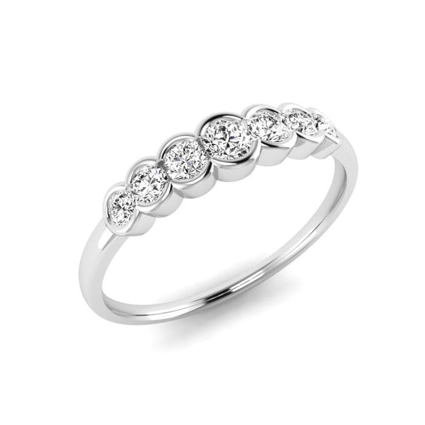 9ct Gold 0.29ct Seven Stone Diamond Ring