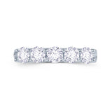 18ct White Gold Five Stone Diamond Ring Band