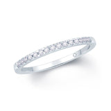 9ct White Gold 0.07ct Diamond Wedding Ring