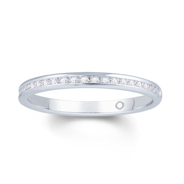 18ct White Gold Channel Set 0.40ct Diamond Ring