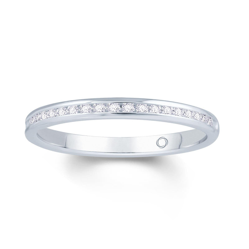 18ct White Gold Channel Set 0.40ct Diamond Ring