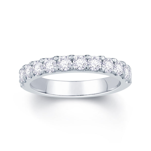 Platinum Split Claw 0.85ct Diamond Wedding Ring