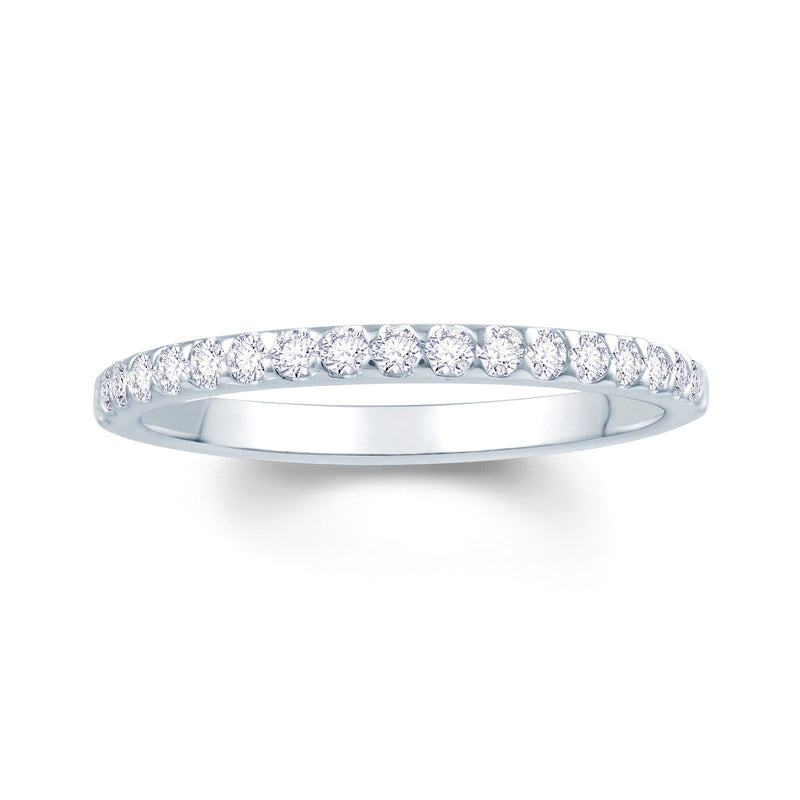 Platinum Claw-Set Diamond 0.15ct Ring