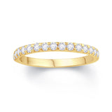 18ct Yellow Gold Split Claw 0.30ct Diamond Wedding Ring
