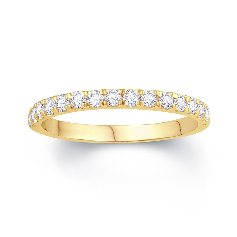 18ct Yellow Gold Split Claw 0.30ct Diamond Wedding Ring