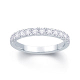 Platinum Split Claw 0.55ct Diamond Wedding Ring