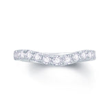 18ct White Gold Deep Curve Diamond Ring