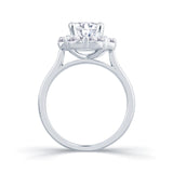Platinum Round Solitaire 1.0ct Diamond Engagement Ring