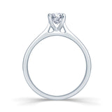 18ct White Gold Round Solitaire 1.0ct Diamond Engagement Ring