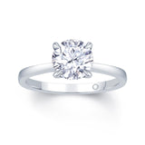 Platinum Round Solitaire 1ct Diamond Engagement Ring