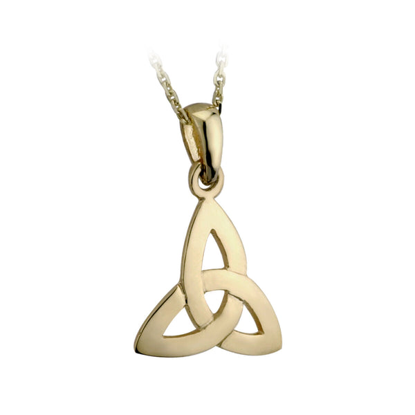 9ct Gold Small Trinity Knot Pendant Necklace S4123