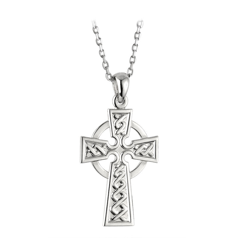 Sterling Silver Mini Celtic Cross Pendant S4392