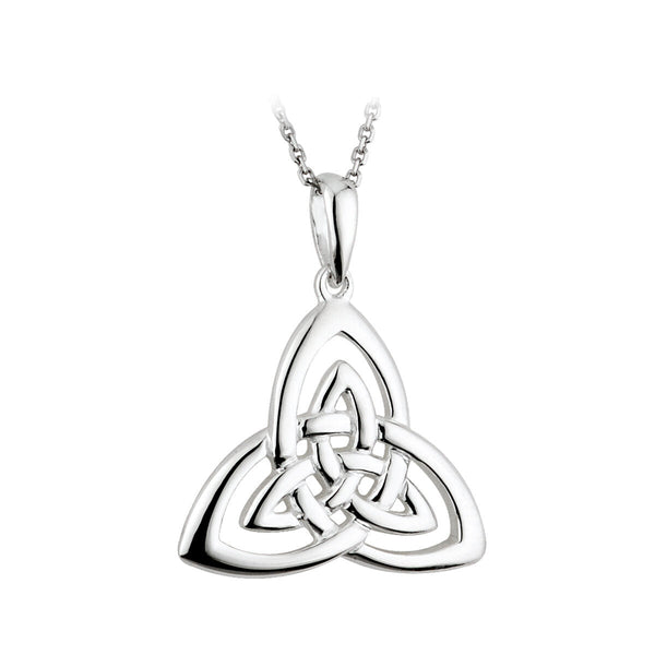 History of Ireland Silver Trinity Knot Necklace S44551