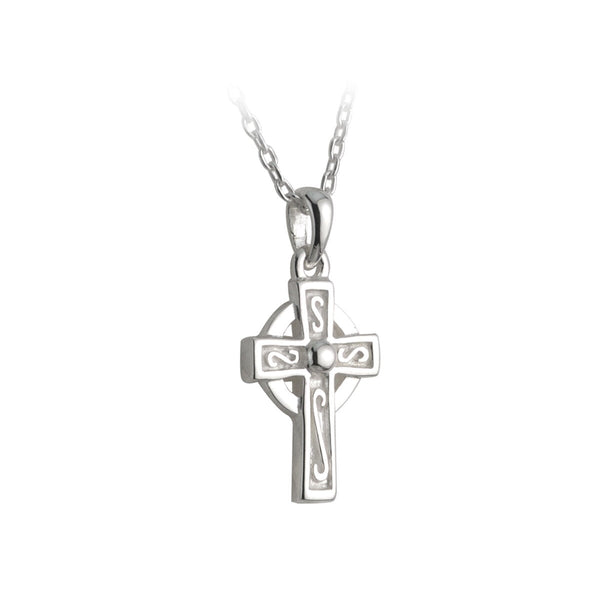 Sterling Silver Cross Pendant Necklace S44722