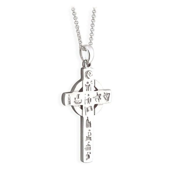 History of Ireland Silver Cross Necklace S44776.2021