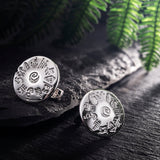 History of Ireland Sterling Silver Cufflinks S6502