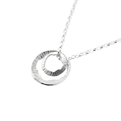 Martina Hamilton Shell Double Charm Silver Necklace