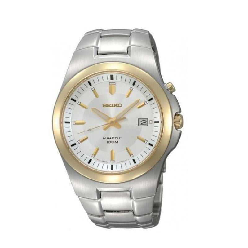 Seiko Kinetic Two-Tone Mens Watch SKA458P1