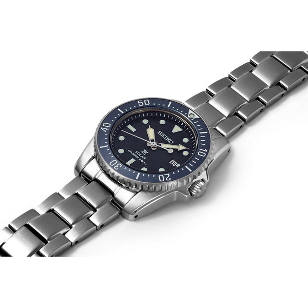Seiko Prospex Solar Black Dial 40.5mm Bracelet Mens Watch SNE569P1