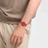 Swatch Concentric Red Quartz 34mm Watch SO28R702