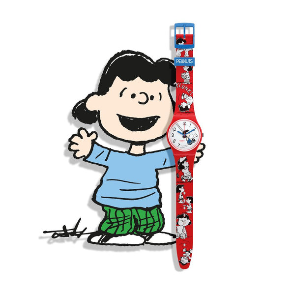 Swatch Peanuts Klunk 34mm Watch SO28Z106