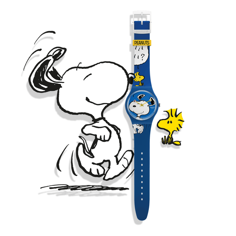 Swatch Hee Hee Hee Quartz 41mm Watch SO29Z106
