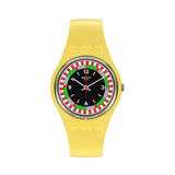 Swatch Yel_Race Quartz Bioceramic 34mm Watch S031J400