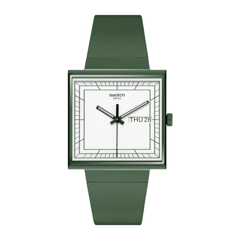 Swatch What if...Green Quartz 33.25mm Watch  SO34G700