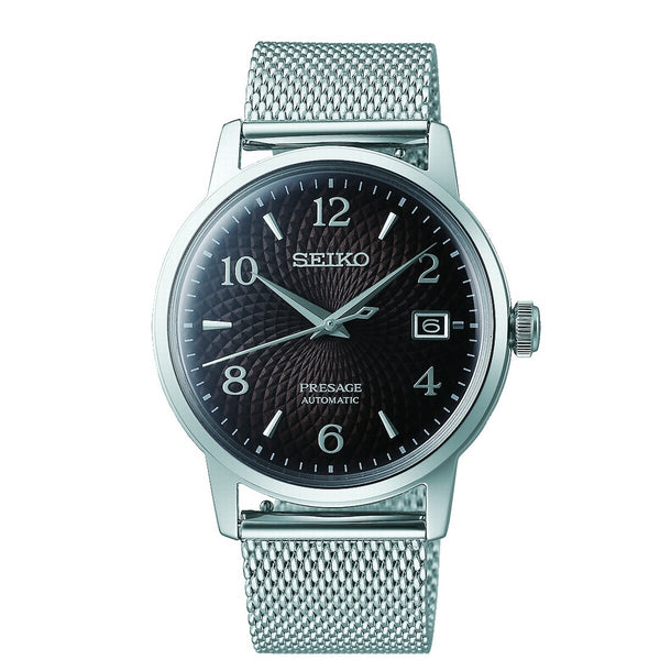 SEIKO PRESAGE MARGARITA COCKTAIL TIME STEEL MESH WATCH