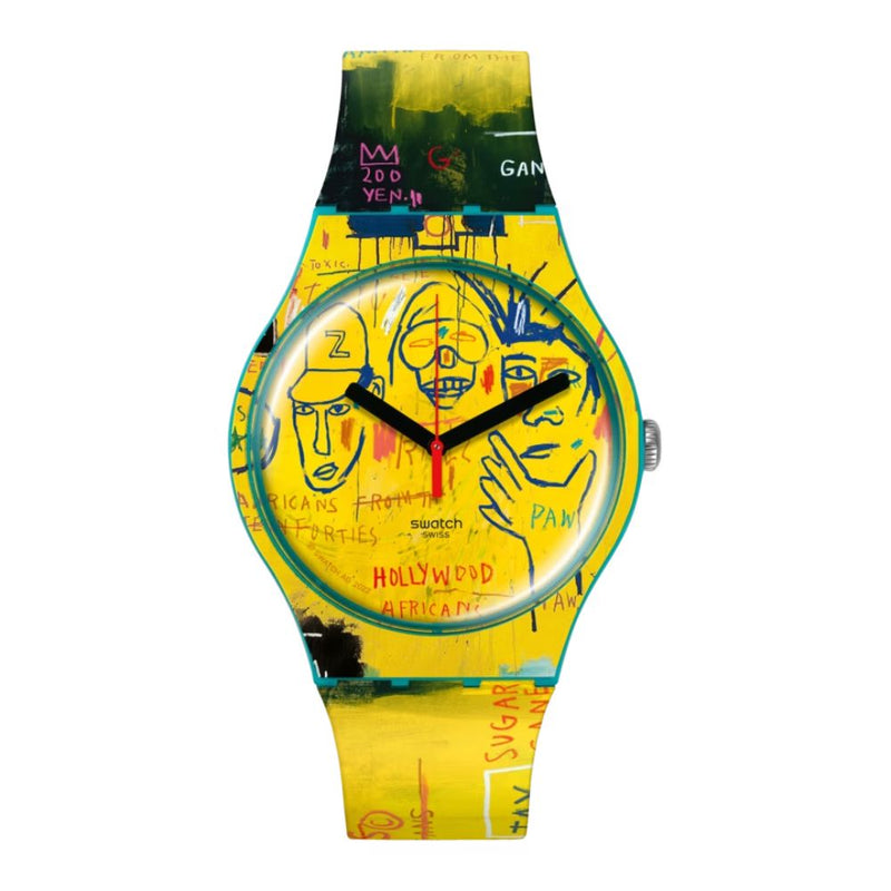 Swatch Hollywood Africans by Jim Basquiat Quartz 41mm Watch