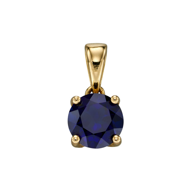 9ct Gold September Birthstone Pendant