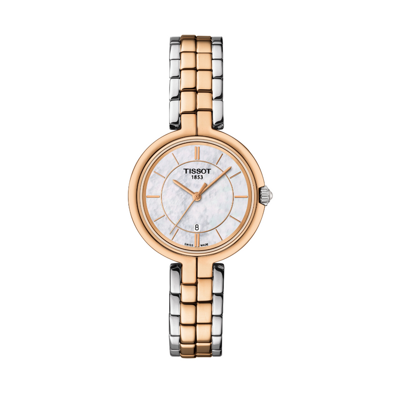 Tissot Flamingo Two-Tone Ladies Watch T0942102211100