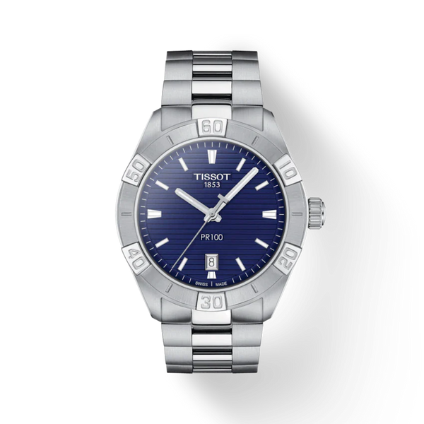 Tissot PR 100 Sport Quartz Grey Steel 42mm Mens Watch T1016101104100