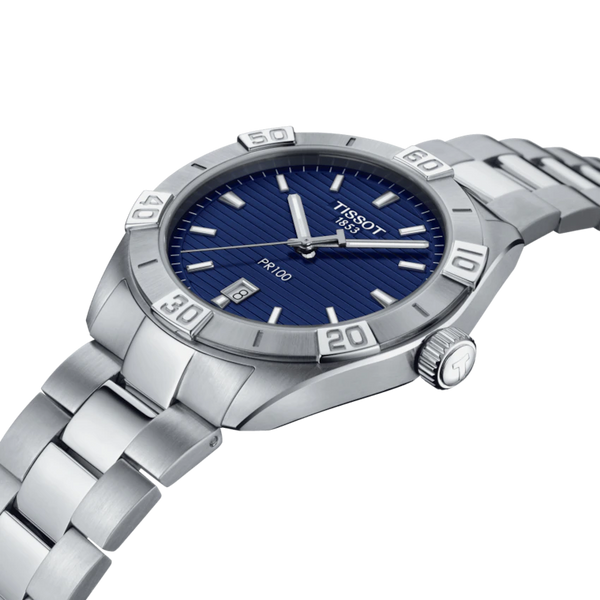Tissot PR 100 Sport Quartz Grey Steel 42mm Mens Watch T1016101104100