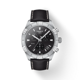 Tissot PR 100 Sport Gent Chronograph Quartz Black Leather 44mm Mens Watch T1016171605100