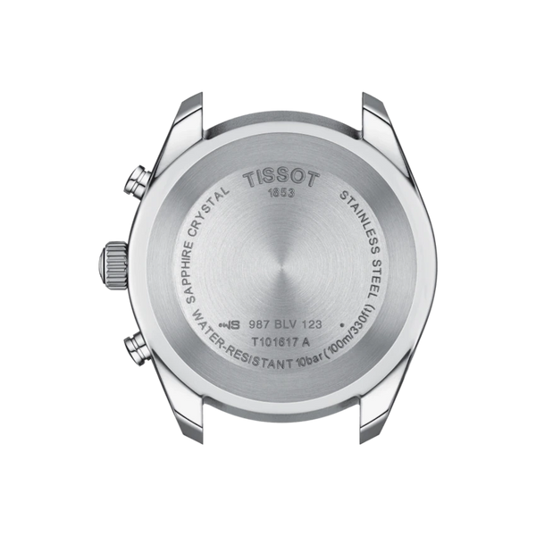 Tissot PR 100 Sport Gent Chronograph Quartz Black Leather 44mm Watch T1016171605100